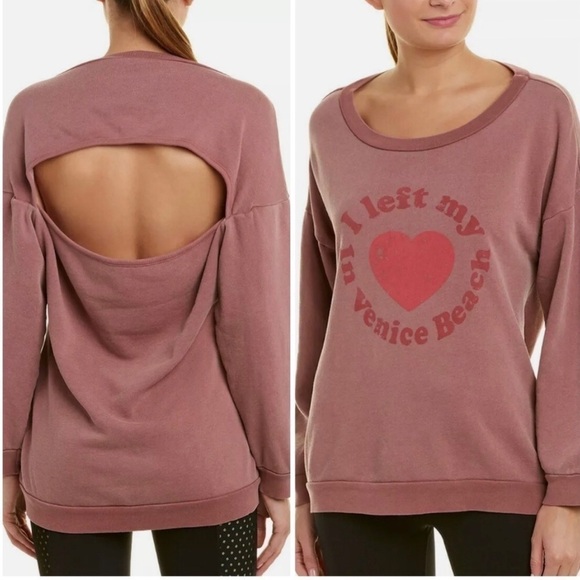 NWT avocado I Left My Heart In Venice Beach Crewneck Sweatshirt Small + Large - Picture 1 of 7